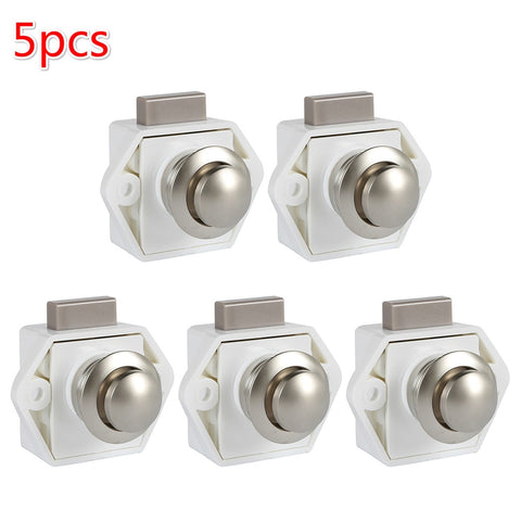 5 count 20mm push button drawer/cabinet latches